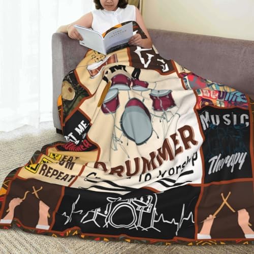 Rock Music Throw Blanket Fleece Flannel Stuff Plush Gifts 40"X50" - Image 6