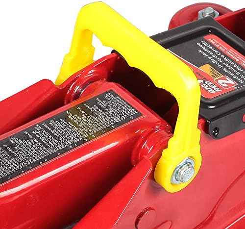 BIG RED T82012 Torin Hydraulic Trolley Service/Floor Jack with Blow Mold Carrying Storage Case, 2 Ton (4,000 lb) Capacity, Red - Image 3