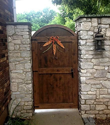 Metal Hanging Corn Decor Rustic Corns Autumn Decor Front Door Decoration - Image 5