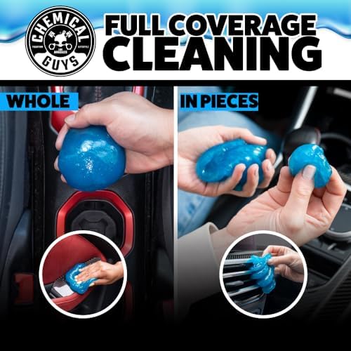 Chemical Guys, Sticky Icky Car Cleaning Gel, Green Apple, 3.5 Ounce (Pack of 48)