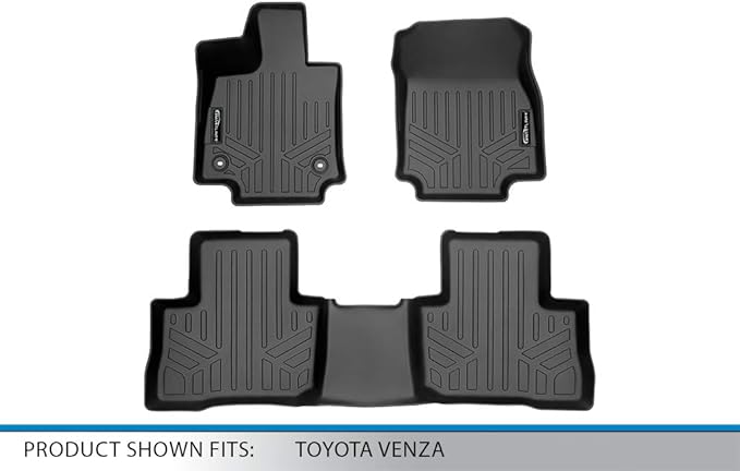 SMARTLINER Custom Fit All Weather 2 Row Floor Mats Liner Set Compatible - Image 5