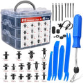 Nilight 855Pcs Car Push Retainer Clips Auto Fasteners Kit Included 16 Sizes Nylon Bumper Fender Rivets Door Trim Panel Clips with 5 Fasteners Remover 10 Cable Ties for Toyota GM Ford Honda Chevy