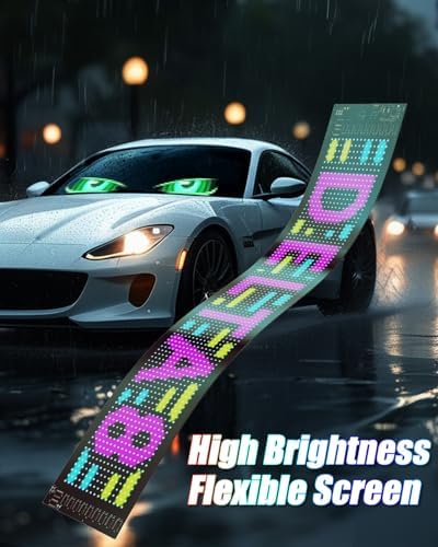 LED Devil Eyes Lights for Cars Windshield 14.7"x3.6" 2 PCS