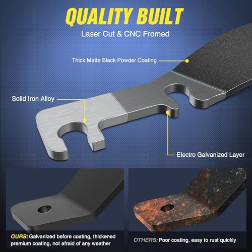 Nilight Ditch Light Brackets for Hood LED Pods on Toyota Tacoma 1995-2004