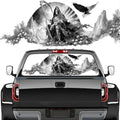 Gothic Skeleton Pickup Truck Decals Rear Window, Fantasy Grim Reaper Landscape Automotive Decals and Graphics Rear Window Decals for Trucks, Car Window Decal Sticker 66 x 22 inch
