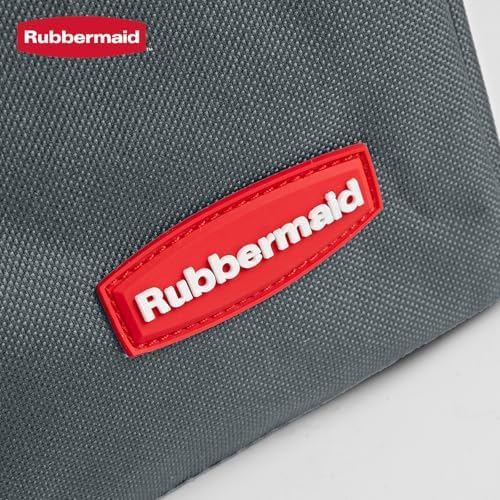 Rubbermaid Car Organizer, Collapsible Trunk Organizer, Multi-Compartment Car Storage Organization for Car Accessories, 2 Compartments With Cover, 21.65"*14.17"*12.2" - Gray