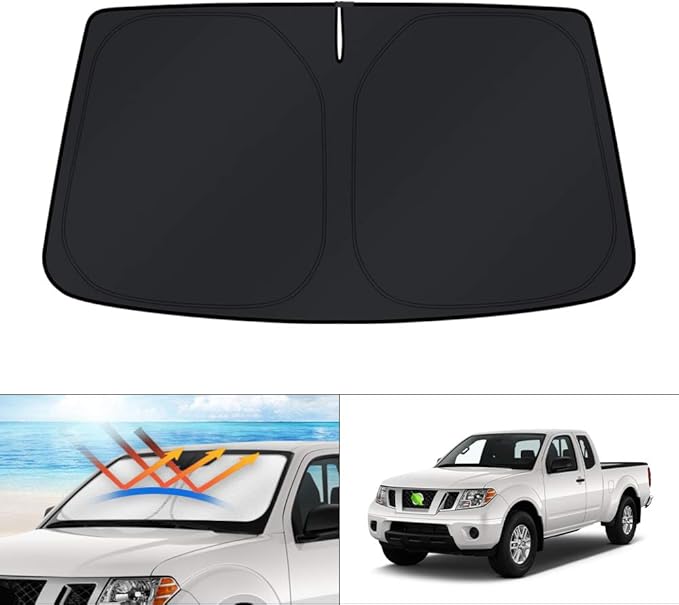 KUST Windshield Sun Shade for 2006-2021 Nissan Frontier Accessories Custom Fit by KUST