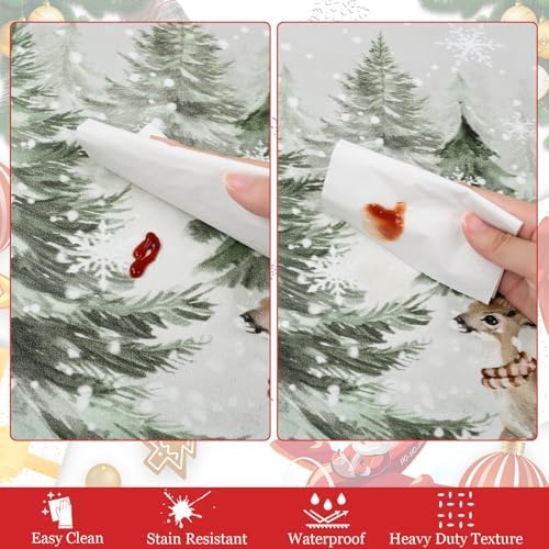 U'Artlines 2Pcs Christmas Anti Fatigue Kitchen Rugs and Mats,Snowman,Deer - Image 6