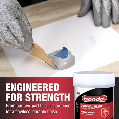 Bondo Original Filler 7 lb with Hardener 2.75 oz, Repairs Dents, Dings, Holes, and Scratches, Multi-Surface Use on Wood, Aluminum, Concrete, and Fiberglass (OR-GAL-ES) - Image 3