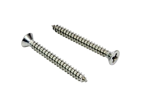 Bolt Dropper 100 Pack #4 x 1in Wood Screw by BoltDropper