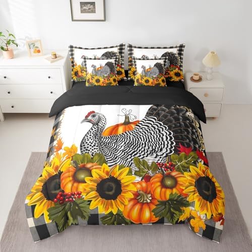 Erosebridal Black Turkey Bed in A Bag King Size Comforter Set 7 Pieces - Image 3