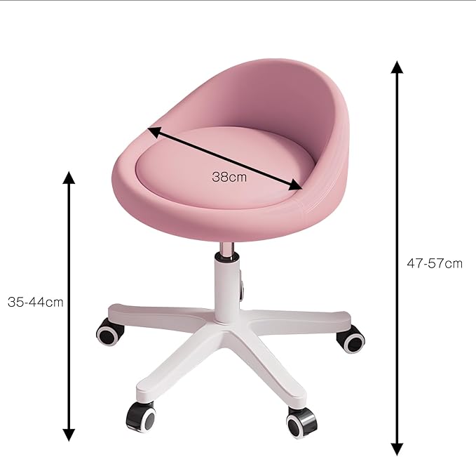 Rolling Stool Set of 6 Rolling Hydraulic Salon Stool - Image 2