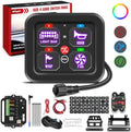 Nilight 4 Gang Switch Panel RGB 12V 24V Circuit Control Relay System