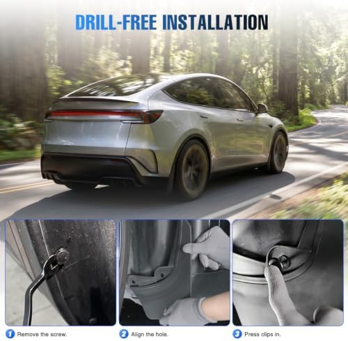 Nilight Mud Flaps Splash Guards for Model Y Juniper 2025 2026