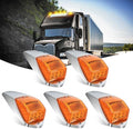 Nilight Cab Roof Marker Light 5 PCS 17 LED Amber Top Clearance Lights