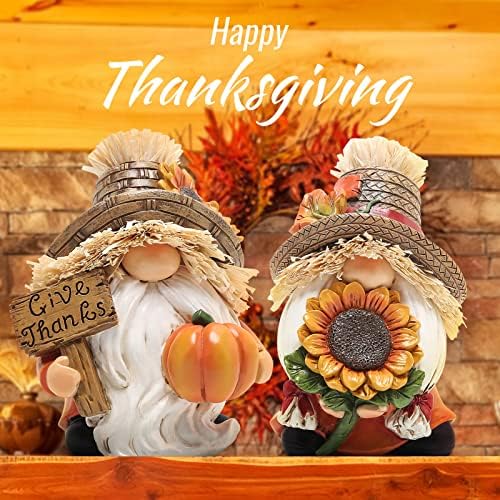 Hodao 2pcs Thanksgiving Gnomes Decor, Fall Decorations for Home - Image 4
