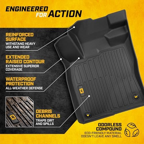 CAT® JustFit™ 3D Custom Fit Floor Mats for Honda Civic 2022-2026 Acura Integra 2023-2026, Heavy Duty Car Floor Liners Protection Laser Measured, Honda Civic Accessories, Acura Integra Accessories