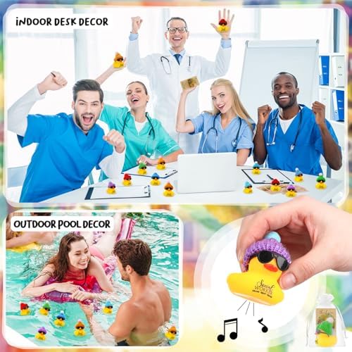 Liliful 24 Sets Adult Social Worker Gifts Rubber Ducks Party Favors - Image 6