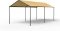 GOJOOASIS 10x20 Carport Heavy Duty Portable Garage Shelter Metal Car Canopy Tent by GOJOOASIS