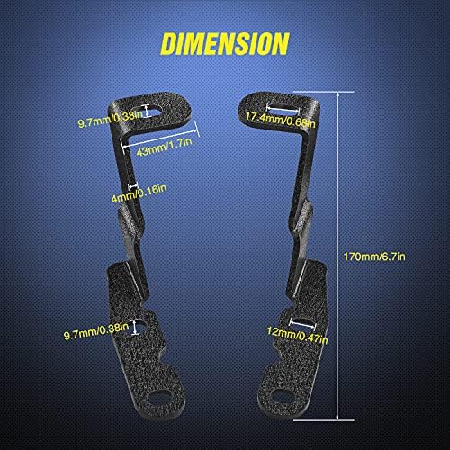 Nilight 2PCS Ditch Light Mount Brackets for GMC Chevy 2007-2013