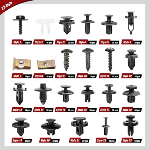 Nilight 795Pcs Car Push Retainer Clips Auto Fasteners Kit Included 16 Sizes Nylon Bumper Fender Rivets Door Trim Panel Clips with 5 Fasteners Remover 10 Cable Ties for Toyota GM Ford Honda Chevy