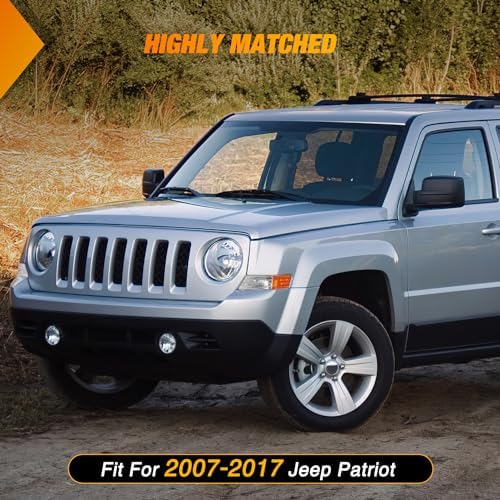 Nilight Front Turn Signals Light Clear Amber Len For 2007-2017 Jeep Patriot