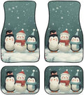 Christmas Floral Car Floor Mats Set of 4