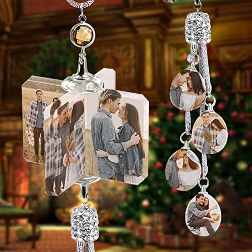 Personalized Ornament - Custom Photo Crystal Windmill Pendant Hanging Jewelry Lucky Car Jewelry Universal Decorative Pendant Mother's Day Daddy Day Christmas Personalized Gifts - Image 5