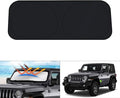 KUST Windshield Sun Shade for 2018-2023 Jeep Wrangler JL & 2/4 Door 4XE by KUST