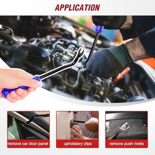 Nilight 900Pcs Car Push Retainer Clips Auto Fasteners Kit Included 24 Sizes Nylon Bumper Fender Rivets Door Trim Panel Clips with 5 Fasteners Remover 10 Cable Ties for Toyota GM Ford Honda Chevy