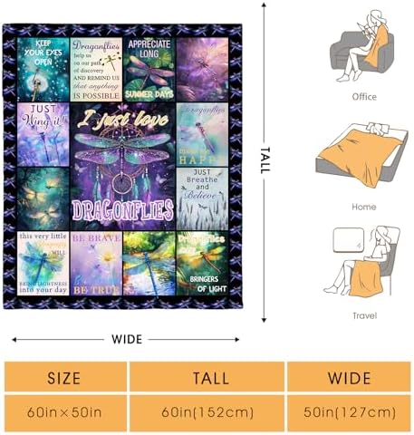 Butterfly Dream Catcher Blanket Gifts for Adults Women Girls Birthday Christmas Halloween Easter Mother's Day Presents Mom Wife Girlfriend Throw Blanket 60"x80" - Image 2