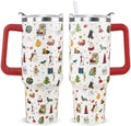 Christmas Tumbler 40oz Boston Terrier Corgi Xmas Dog Tumbler Winter Leak Proof Cups with Handle and Straw Insulated Water Bottle Coffee Travel Mugs Merry Christmas Decor Holiday Gifts (1PCS) by Unknown
