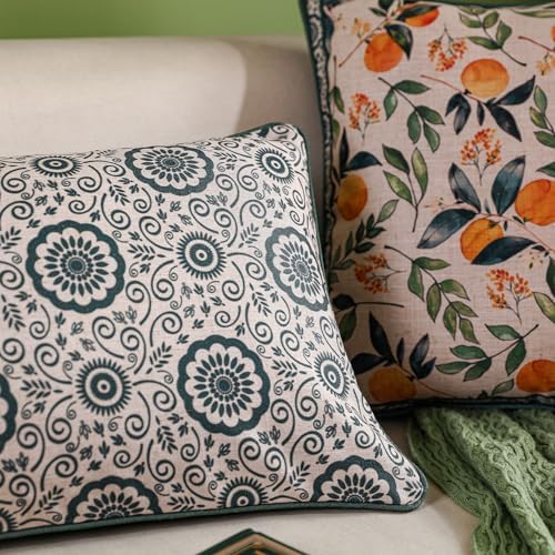 patdrea Designer Vintage Elegant Throw Pillow Cover,18"x18",Set of 2 - Image 6