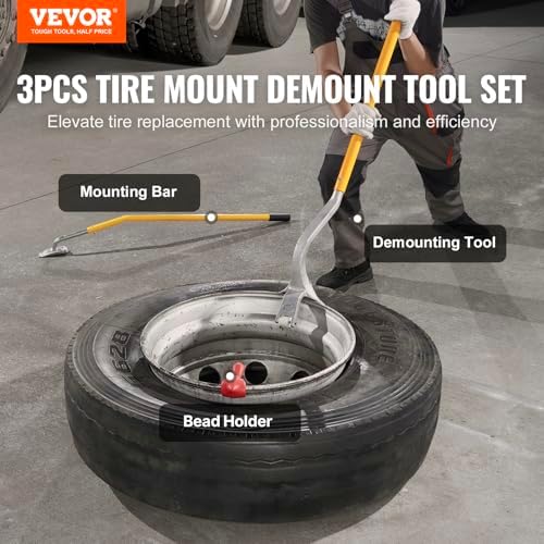 VEVOR Steel Tire Mount Demount Tool 22.5" to 24.5" Semi Tire Changing Tool - Image 2