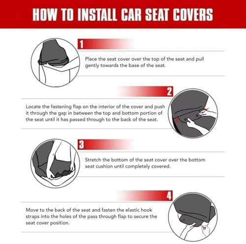 Colorful Bats and Stars Car Accessories Interior Decor Set of 2, Durable Fabric Seat Cover for Men Women Fit for Car, Truck, Van and SUVs