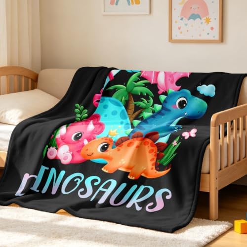 Amonee-YL Dinosaur Blanket, Dinosaurs Blanket for Girls 60"X50", Dino Gifts - Image 6