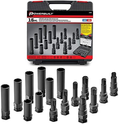 Powerbuilt 16 Pc. Locking Lug Nut Master Key and Removal Tool Set - 647860 - Image 3