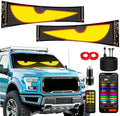 2PCS 23"x5" Dual Sync Devil Eyes Windshield LED