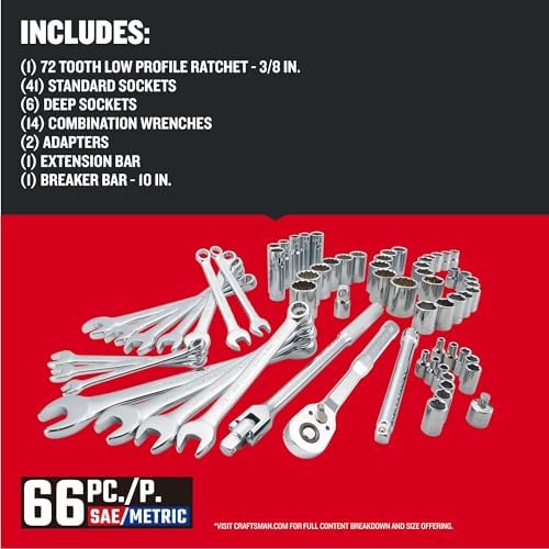 CRAFTSMAN Mobile Mechanics Tool Set, 66 Piece (CMMT12120) - Image 3