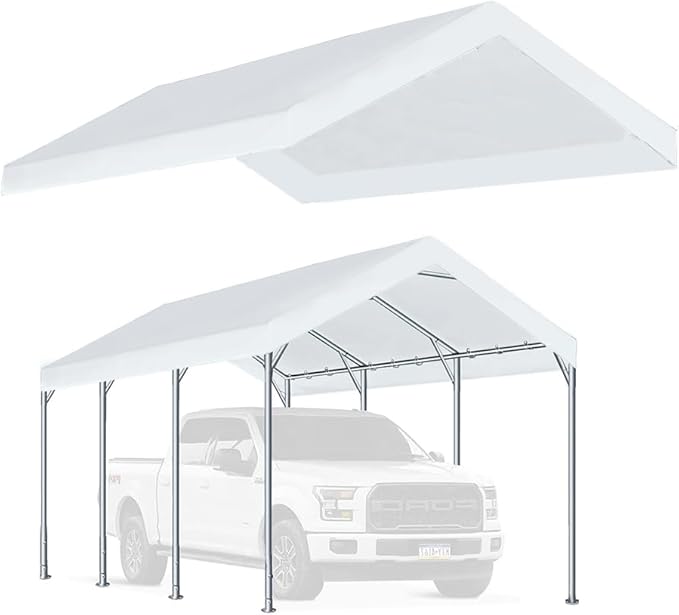 Rutile 12'x20' Carport Replacement Top Canopy Cover by Rutile