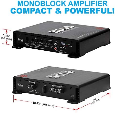BOSS Audio Systems R1100MK 1100 Watt Monoblock Car Amplifier & Wiring Kit