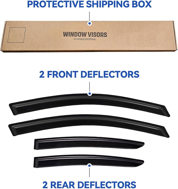 Window Visors Rain Guards Shield - Image 5