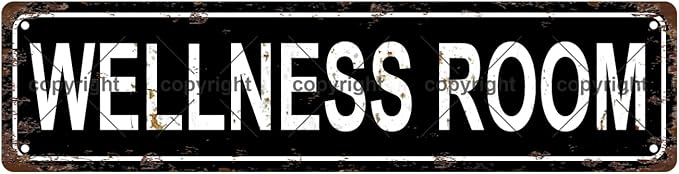 WELLNESS ROOM Space Vintage Metal Tin Street Sign Bar Cafe Garage Cave Home by Unknown