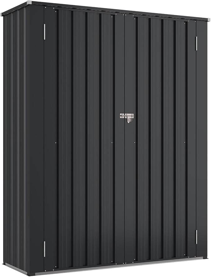Aoxun 55x19 in Outdoor Storage Cabinet Metal Garden Shed - Image 9