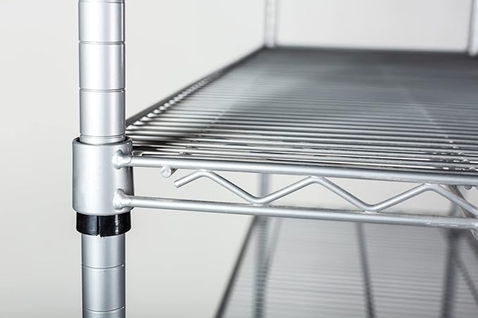 Omega 36" Deep x 60" Wide x 86" High 3 Tier Gray Starter Shelving Unit - Image 6