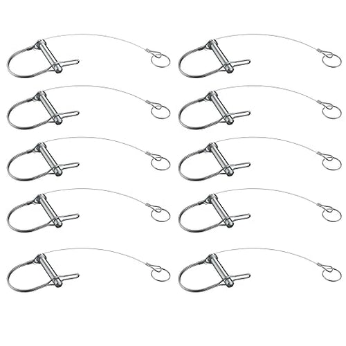 10Pcs Trailer Coupler Pin 5/16x 1-3/4（WxL） Prevents Loss Trailer Hitch Locking by HILILON
