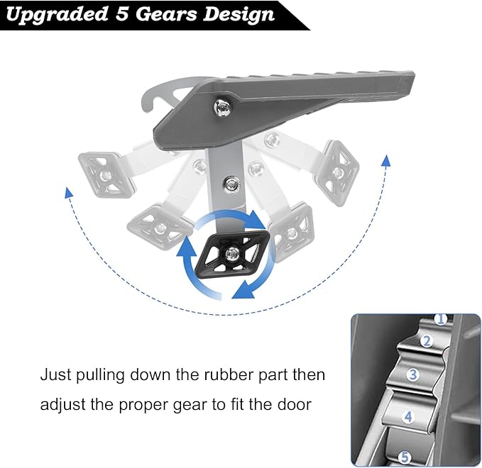 COWVIE Foldable Car Door Step Stand Pedal - Image 3