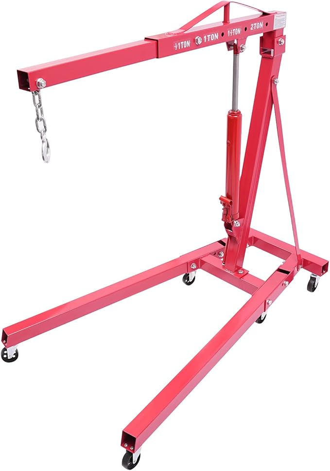 LOYALHEARTDY 1 Ton Hydraulic Engine Hoist, Folding Engine Lift - Image 5