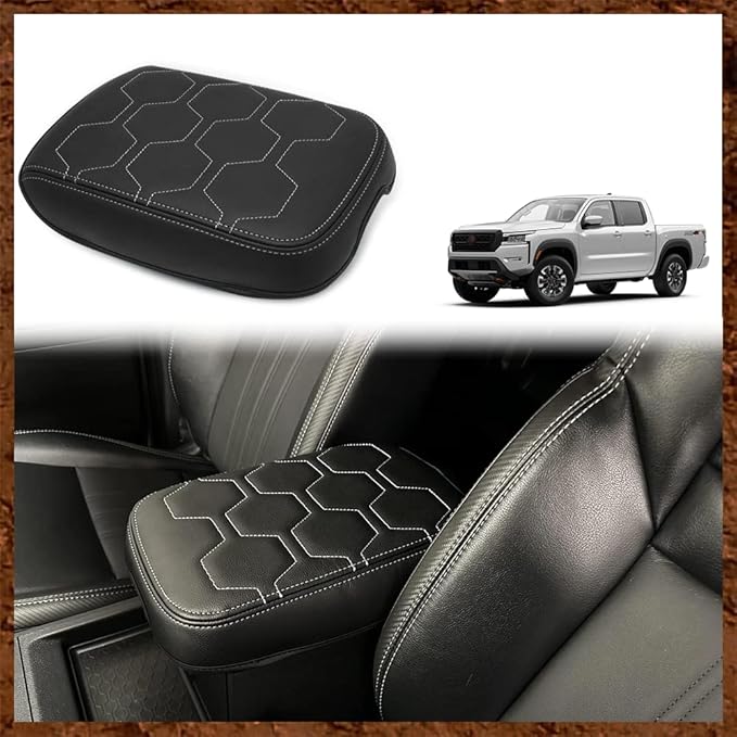Muslogy for Frontier Center Console Pad Armrest Box Cover Vegan Leather Soft by Muslogy