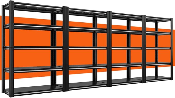 REIBII 40" W Garage Shelving, Heavy Duty Storage Shelves Load 2500LBS, 5-Tier by REIBII